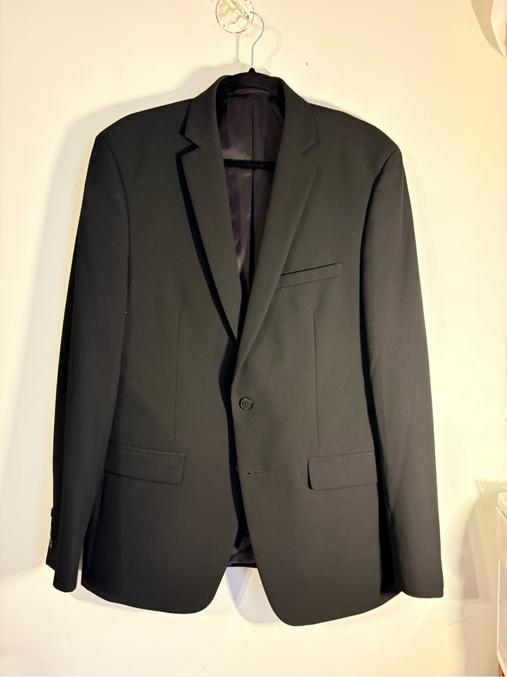 Van Heusen Black Single-Breasted Men's Blazer